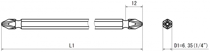ビット】V-17W 六角対辺6.35mmシャンク ｜近江精機株式会社